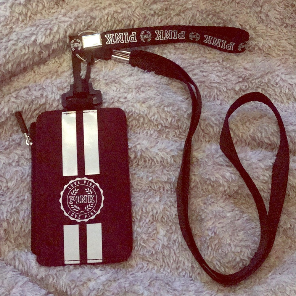 Pink Victoria Secret Lanyard